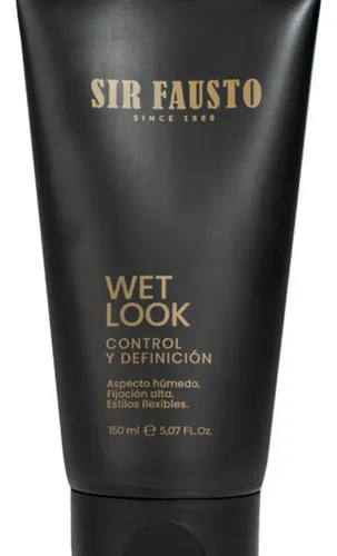 Sir Fausto Wet Look Gel Control Fijación Alta Cabello 150ml