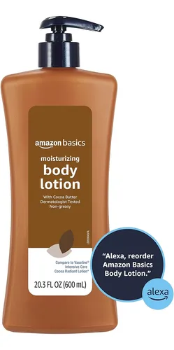 Amazon Basics Loción Corporal De Manteca De Cacao, Ligeramen