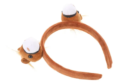 Diadema De Fiesta De Año Nuevo, Diadema De Caballo De Peluch Marrón