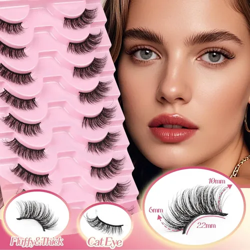 Pestañas Postizas Half B02 Cotton Band Ahrikiss 6-10 Mm