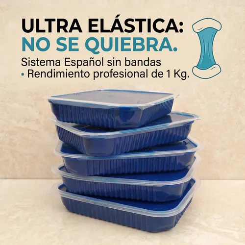 Cera Azul Ultra Elastica Depilacion Azuleno Sistema Español