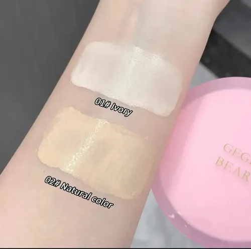 Gege Bear Base Maquillaje Y Polvo Compacto Air Cushion Tono 01