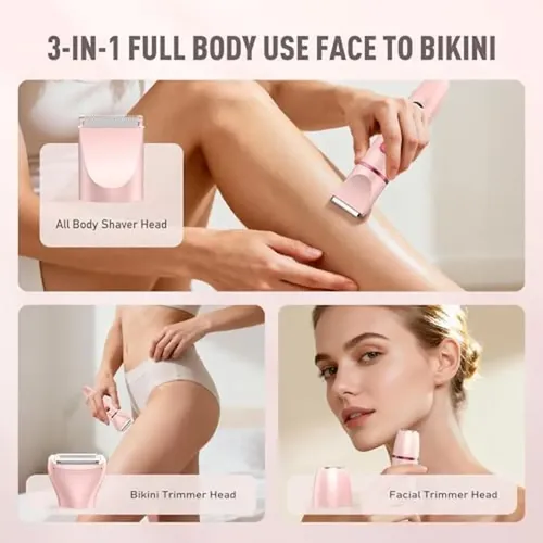 Depiladora Elactrica Crolanli 3en1 Bikini Impermeable Usbc