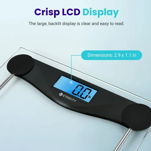 Báscula De Baño Digital Etekcity, Peso Corporal 180 Kg, Colo