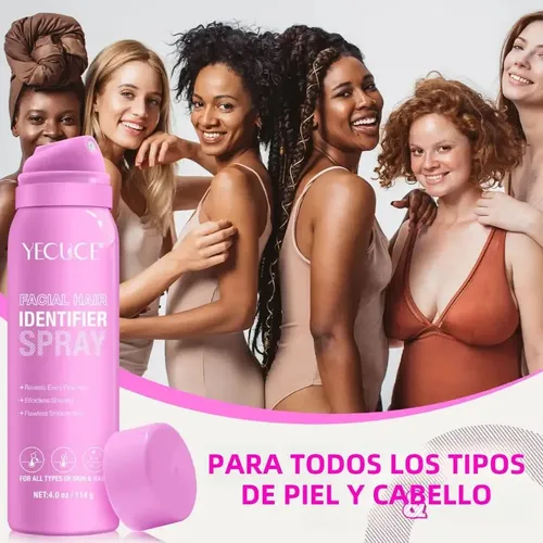 Kit De Aerosol Revelador De Vello Facial Con 4 Cuchillos Ela
