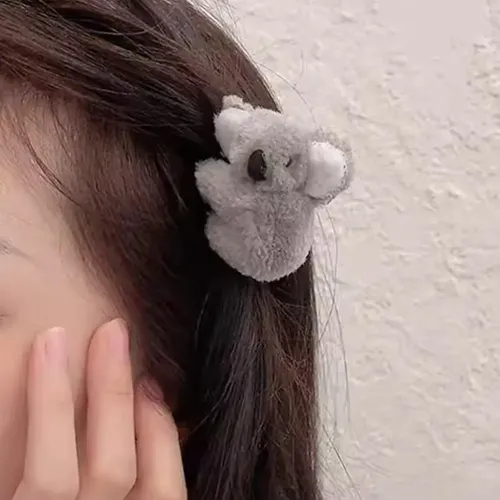 Pinzas De Pelo De Felpa Para Niñas, Bonitas Pinzas Para Koal