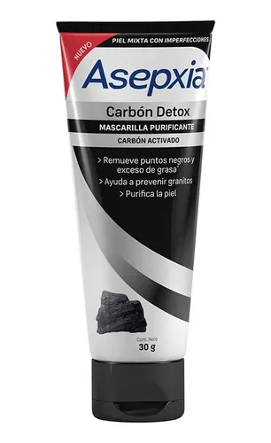 Asepxia Carbon Detox mascarilla para piel mixta peel off 30g