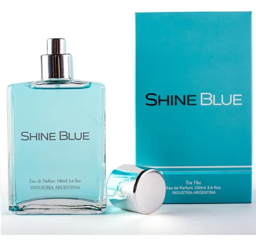 Perfume Shine Blue EDP Mujer 100ml + Crema Manos Cuerpo 250ml Town Scent