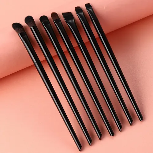 Set De Brochas Para Maquillaje De Ojos Con Detalles De 7 Pie