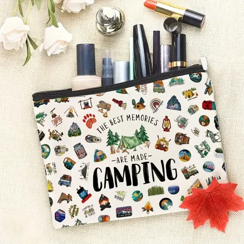 Bolsa De Maquillaje Con Cremallera Con Estampado Best Memori Estilo 1