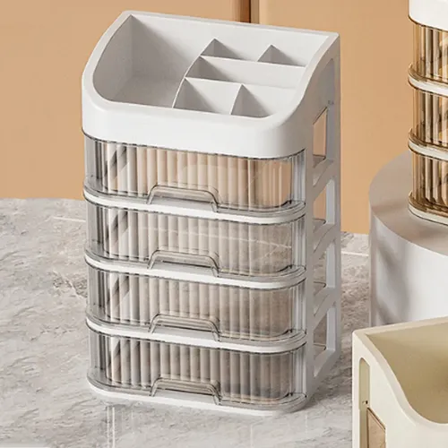 Organizador De Cosméticos Grande 5 Capas A Prueba De Polvomu