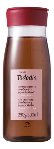 Jabon Liquido Gel Corporal Cereza Avellana X2 Tododia Natura