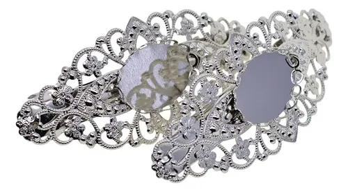 Pinza De Pelo Vintage Plateada