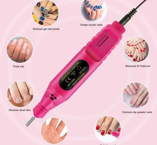 2026torno Para Manicure Lima De Uñas Electrico + Kit De Mani