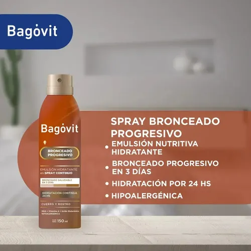 Bagovit Bronceado Progresivo Spray Autobronceante 150ml