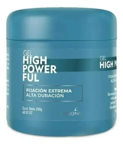 Gel Extra Fijacion Para Peinar Cabello Hi Power Ful X250gr