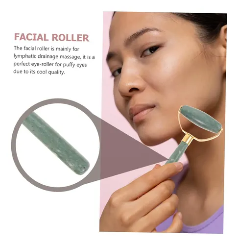 Rodillos De Jade Portátiles Para Masaje Y Cuidado Facial
