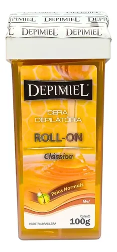 Kit de 48 Ceras Roll-on Recarga Depilatoria Clásica Miel Depimiel