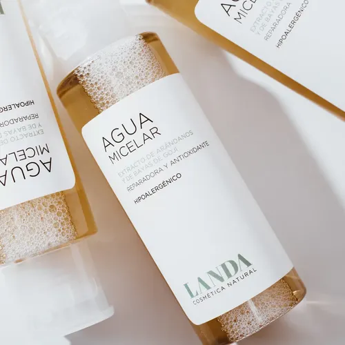Landa Agua Micelar Desmaquillante Limpieza Facial Vegana