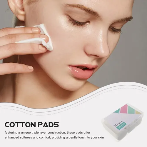 1 Caja De Removedor De Maquillaje Desechable Redondo De Algo