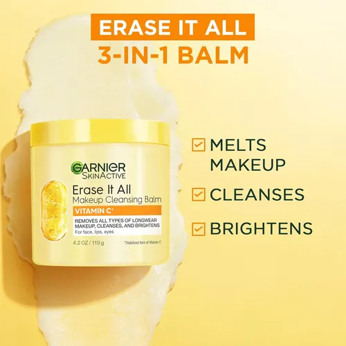 Garnier Bálsamo Limpiador De Maquillaje Con Vitamina C 1