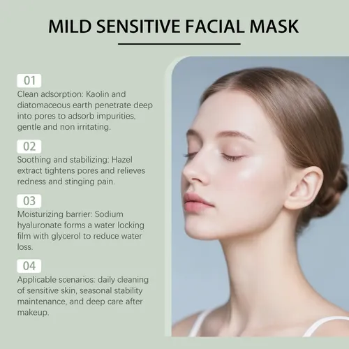 / Mascarilla Facial Hidratante Con Caolín Y Glicerina C