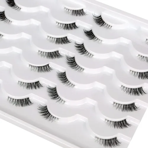 Pestañas Postizas Semi Transparentes 14 Pares Pooplunch