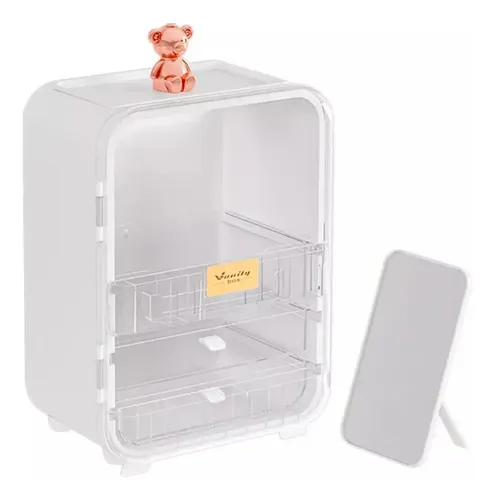Organizador Para Maquillaje Porta Cosmeticos Con Luz Blanco