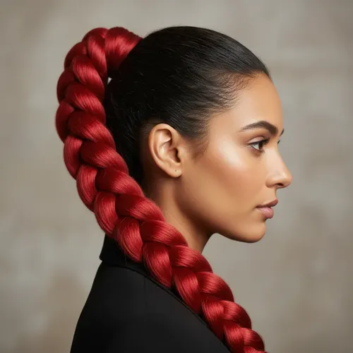 Extensiones De Cabello Trenzas De Fibra Sintética