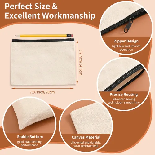 Bolsas De Maquillaje Amadaily Bulk, 50 Unidades, Algodón Por