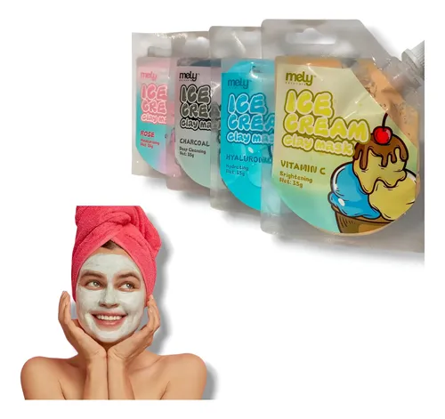 Mascarilla Facial De Arcilla Mely Ice Cream Varias Fragancia