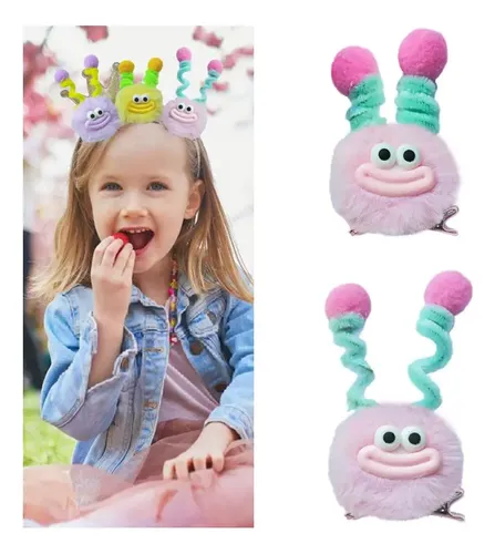 Pinzas Para El Pelo Con Pompones Esponjosos, Accesorios