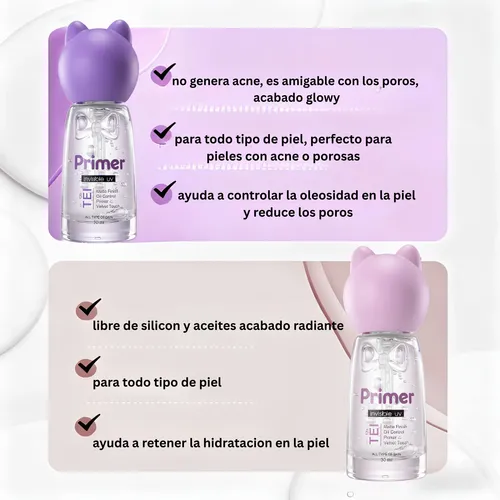 Primer Facial Invisible Uv X2 Unidades Tei Cosmética