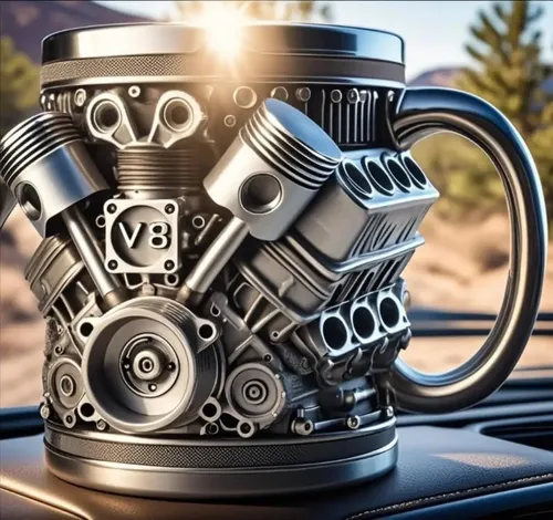 / Taza De Acero Inoxidable Personalizada – Diseño De Motor K