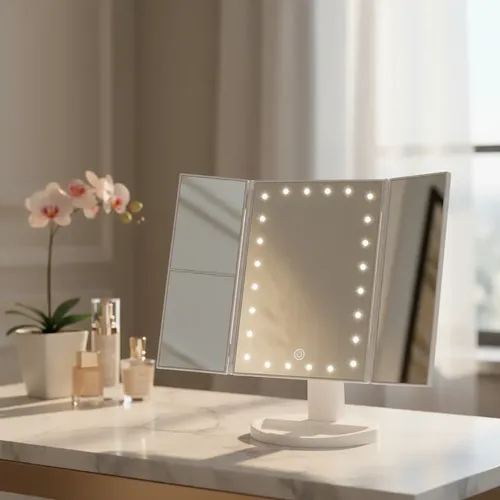 Espejo Maquillaje Pantalla Luz Adiola Más Espejo Aumento X10