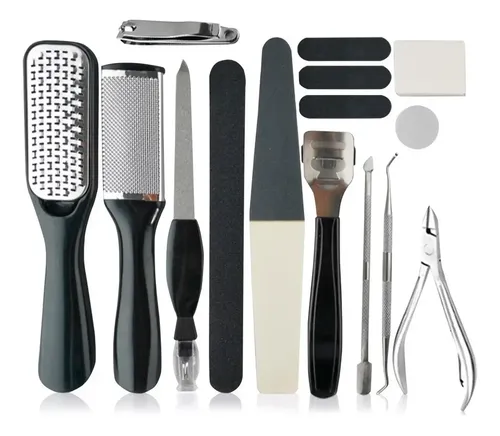 Kit uñas pies cuticulas x15 instrumentos podologia pedicuria