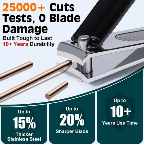 Cortaúñas Mpkdzne De-420j2 De Acero Inoxidable Set 3 En 1