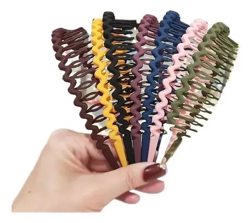7 Cintas Para El Pelo De Colores Mezclados.