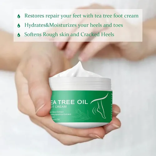 Crema Hidratante For Pies Con Aceite De Árbol De Té