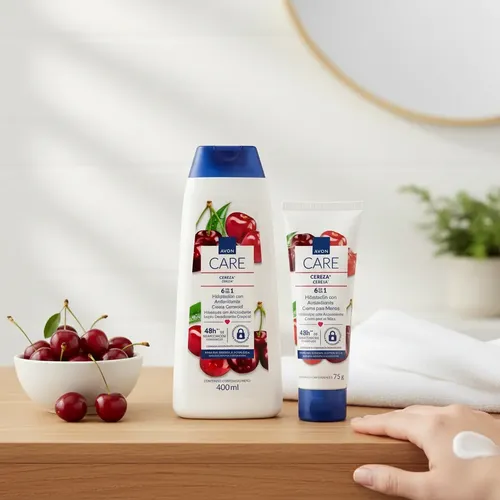 Kit Hidratante Corporal Y Crema Para Manos Avon Care Cereza