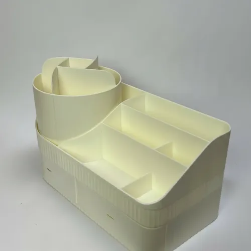 Organizador De Maquillaje Giratorio Con Cajones