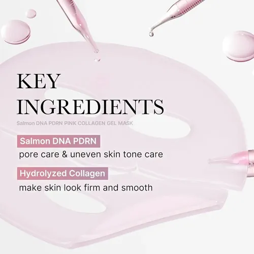 I Mascarilla En Gel De Colágeno Rosa Reafirmante,