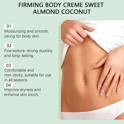 Crema Hidratante Corporal Que Tensa Brazos Y Piernas, Almend