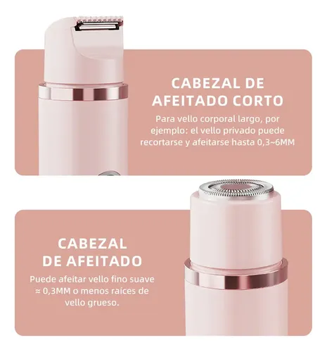 Depiladora De Bikini Para Mujer Electrica Doble Cabeza 6in1,