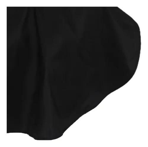 Capa Barbero Impermeable Negra Profesional Salón Negro