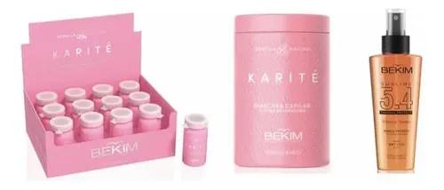 Kit Karite Ampollas + Mascara Kilo + Protector Térmico Bekim