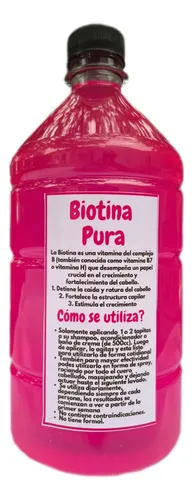 Biotina Pura Anticaída Y Crecimiento Capilar 1 Litro