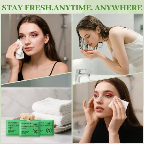 Toallitas Removedoras Maquillaje 100 Pzas Pepino Twoworld