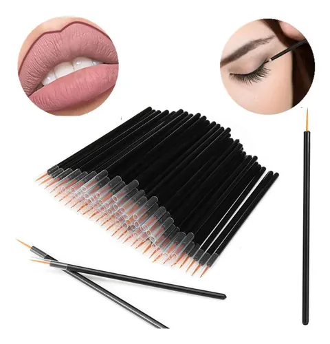 Pinceles Delineadores De Ojos Y Labios Descartables 50 Unid