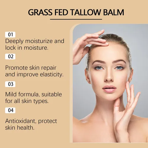 Great Beef Tallow Care, Bálsamo De Sebo Alimentado Con Pasto